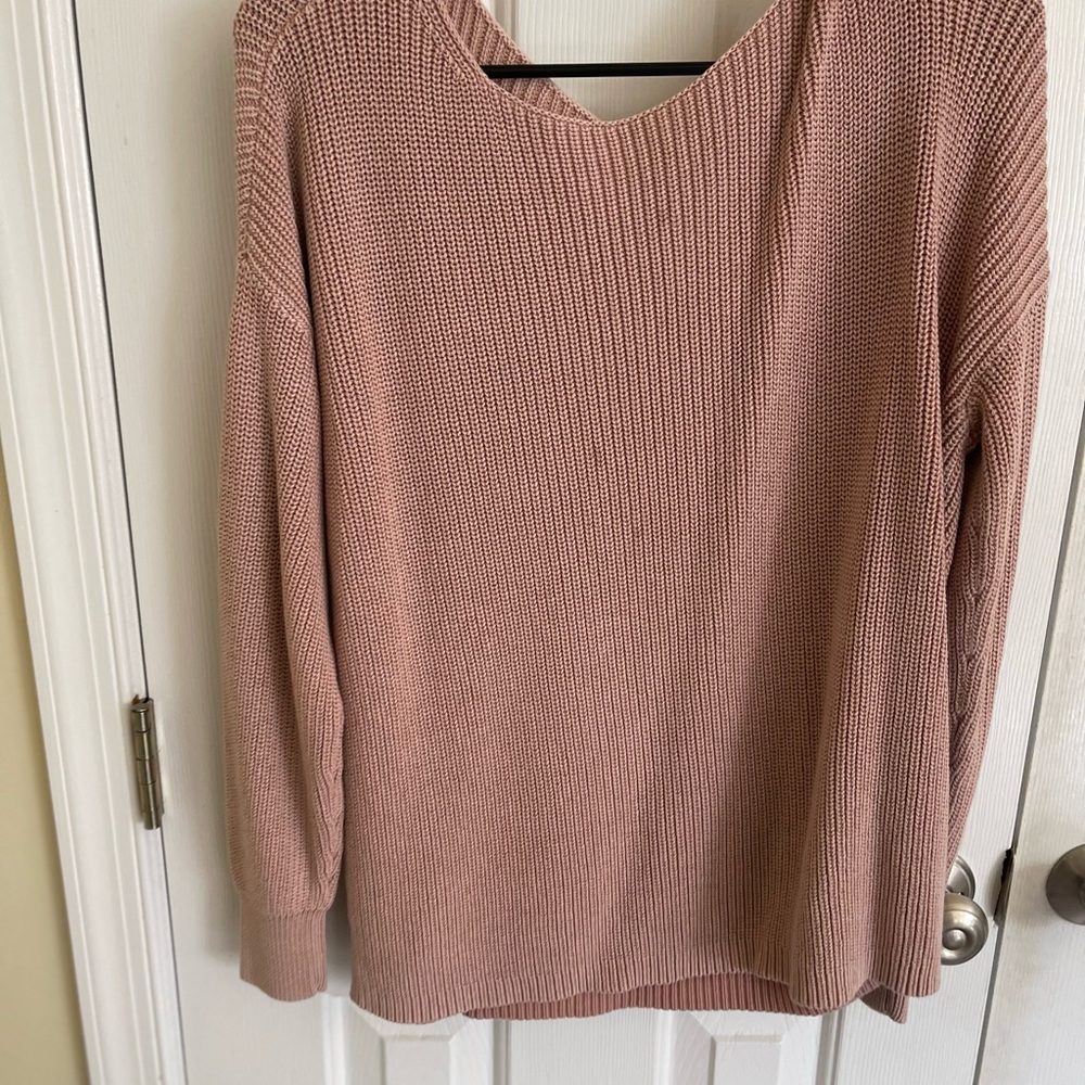 Oversized pink sweater